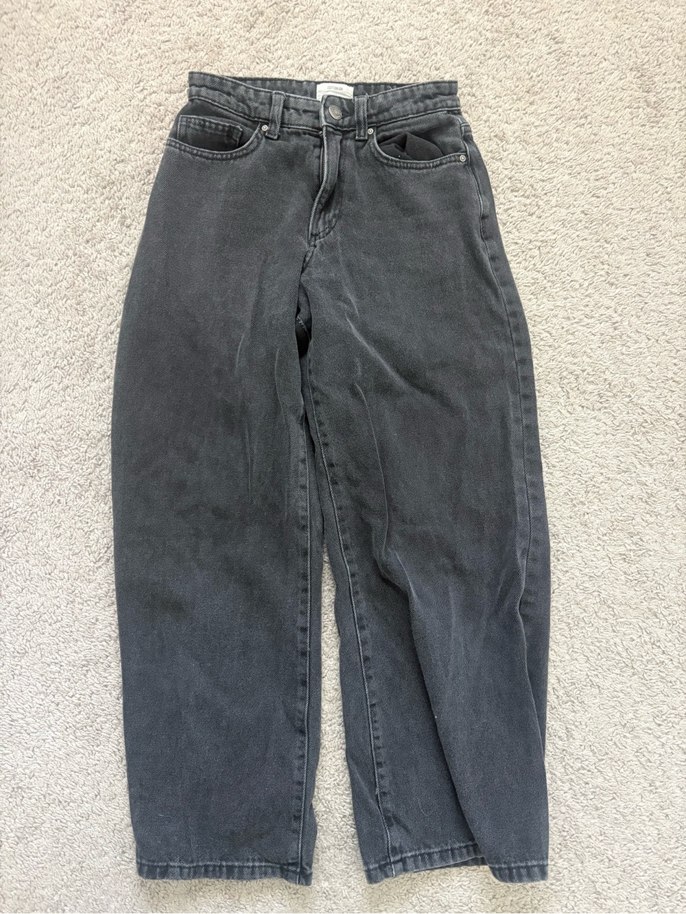 Cotton On Black Relaxed Wide Jeans